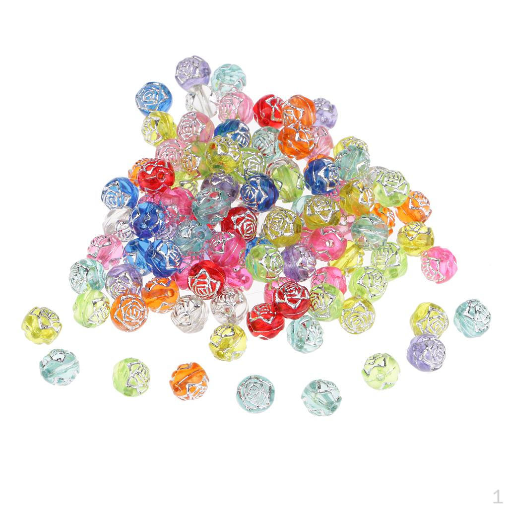 100 Pieces Assorted 8mm Acrylic Rose Flower Mixed Line Spacer Beads for Kids DIY Jewelry Making and
100 Pieces Assorted 8mm Acrylic Rose Flower Mixed Line Spacer Beads for Kids DIY Jewelry Making and
