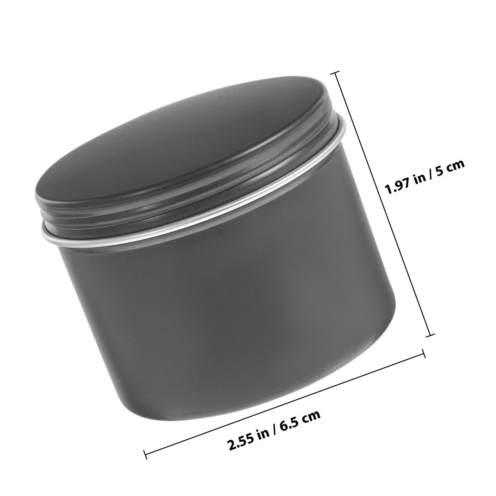 4 шт. 120 мл Кругла алюмінієва багаторазова банка Порожні банки для зберігання для свічок своїми руками, чаю, ювелірних виробів, Органайзер для подорожей Металевий з гвинтовою кришкою чорний
4 шт. 120 мл Кругла алюмінієва багаторазова банка Порожні банки для зберігання для свічок своїми руками, чаю, ювелірних виробів, Органайзер для подорожей Металевий з гвинтовою кришкою чорний