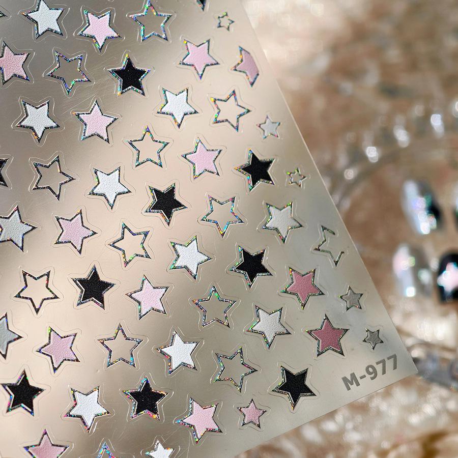 TENSOR Ultra-Thin Burst Flash Nail Stickers M-977 - Self-Adhesive Little Stars Hot Stamping Series
TENSOR Ultra-Thin Burst Flash Nail Stickers M-977 - Self-Adhesive Little Stars Hot Stamping Series
