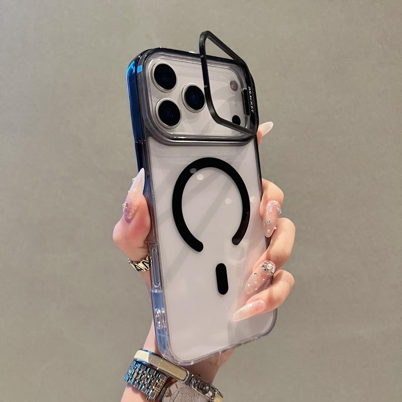 Gradient Transparent Two Colors Magnetic Bracket Phone Case for iPhone 17 16 15 14 13 Pro Max Plus 16E 17 Air Camera Stand Cover iPhone17 Pro Max
Gradient Transparent Two Colors Magnetic Bracket Phone Case for iPhone 17 16 15 14 13 Pro Max Plus 16E 17 Air Camera Stand Cover iPhone17 Pro Max