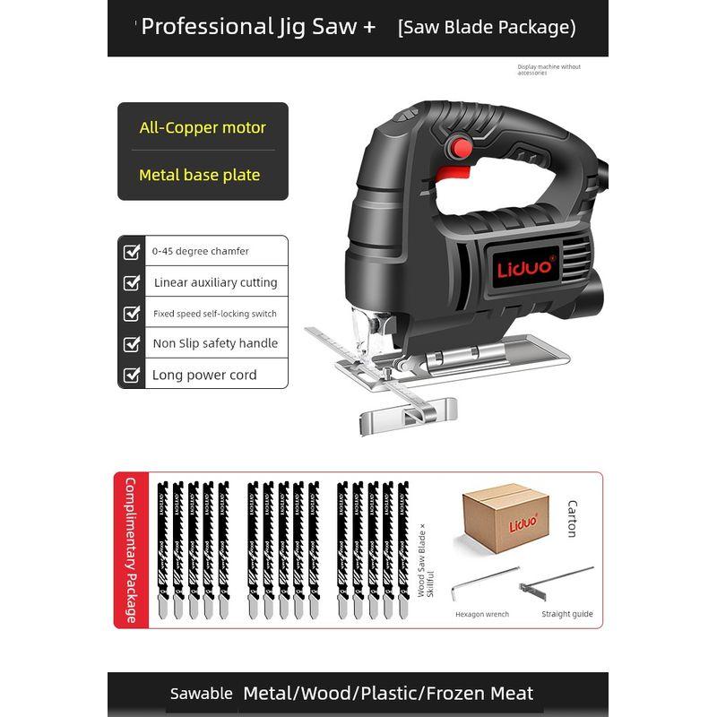 Electric Scroll Saw Carpenter s Wood SA Chainsaw For Home Wood Cutting Machine Reciprocating Saw Small Handheld Woodworking Tools Professional + Woodworking saw blade * 15.
Electric Scroll Saw Carpenter s Wood SA Chainsaw For Home Wood Cutting Machine Reciprocating Saw Small Handheld Woodworking Tools Professional + Woodworking saw blade * 15.