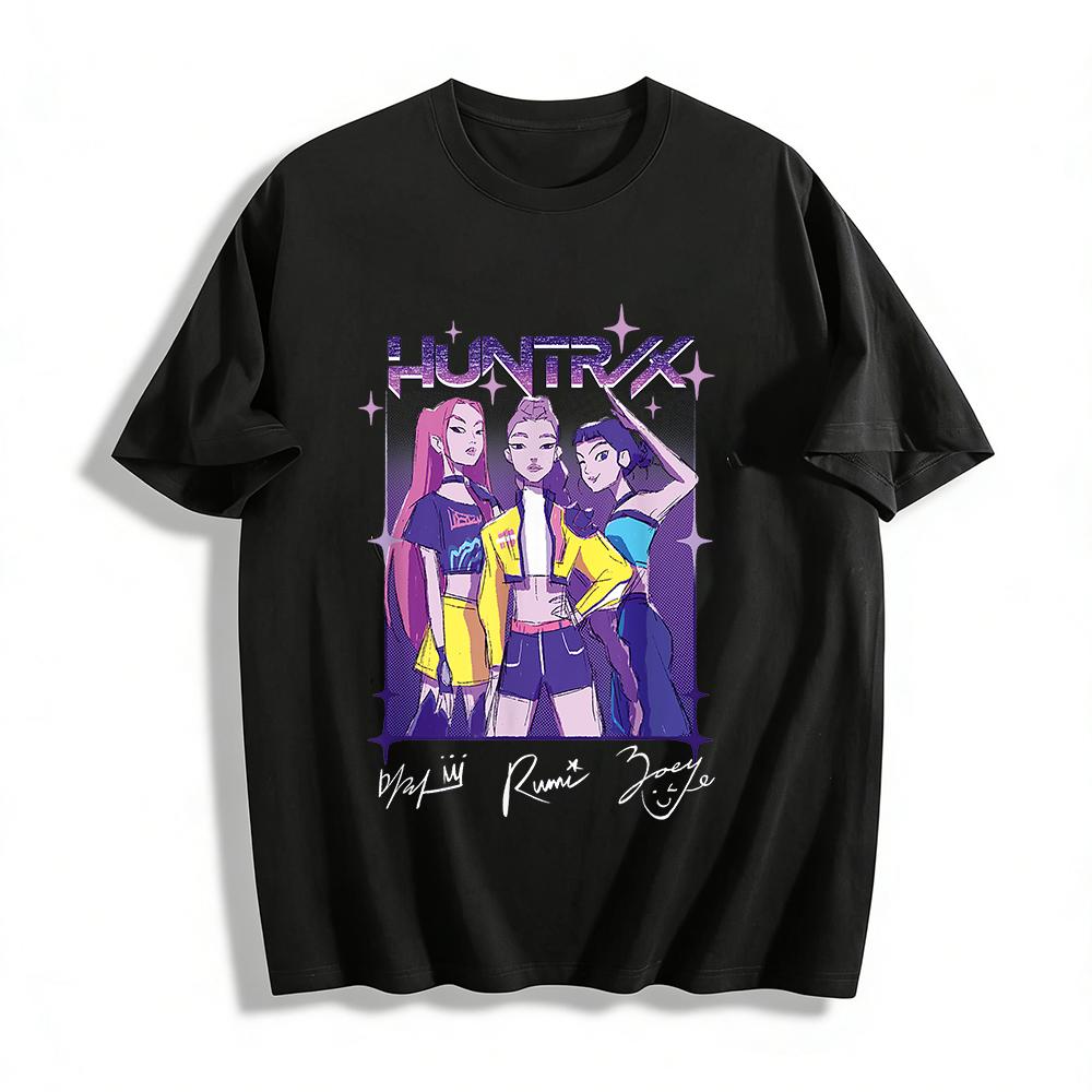 Huntrix Girl Group Print T-shirt Trendy American Retro Style Casual Loose Crew Neck Top For Girls Pure cotton T-shirt XXS
Huntrix Girl Group Print T-shirt Trendy American Retro Style Casual Loose Crew Neck Top For Girls Pure cotton T-shirt XXS