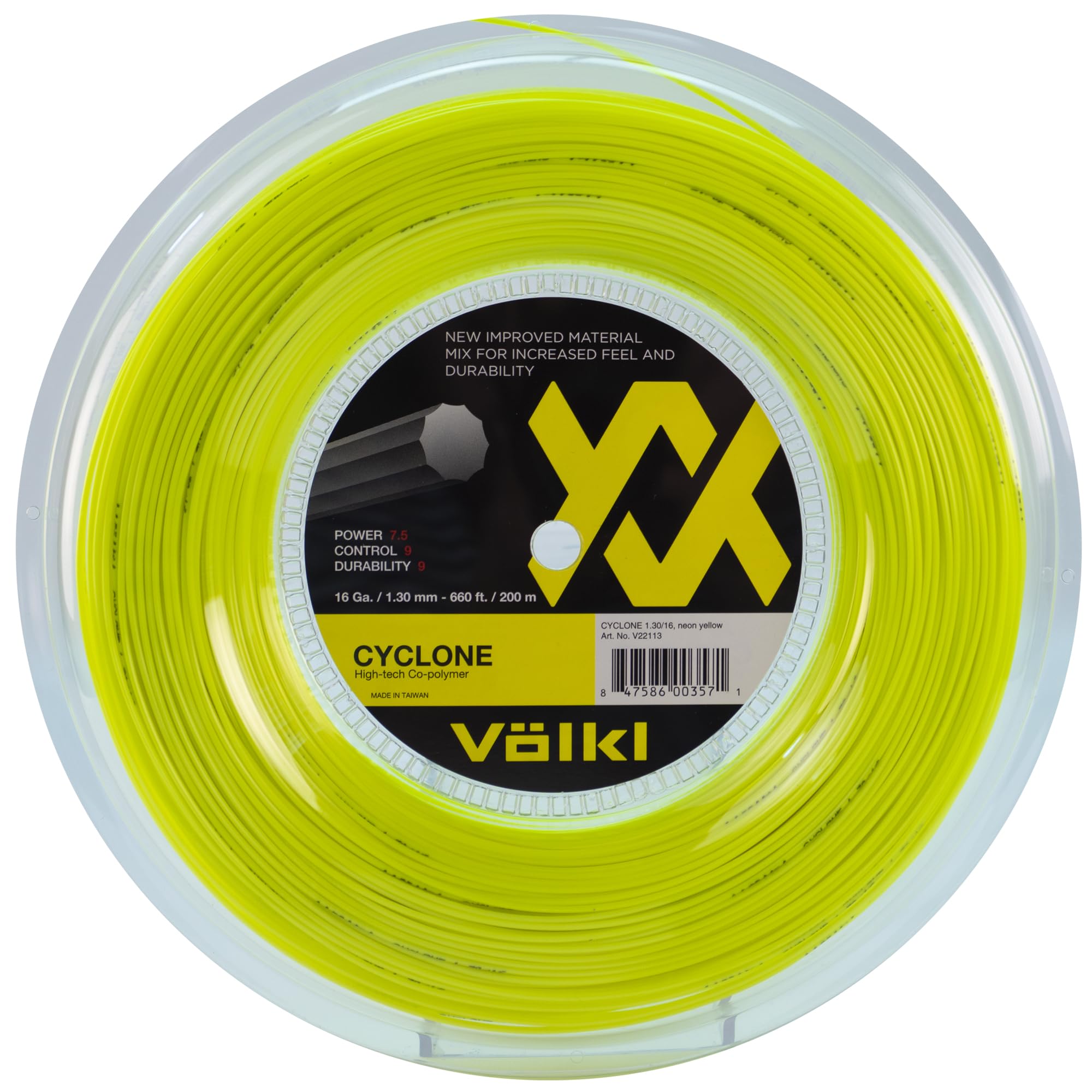 Теннисная полиэстеровая струна Volkl Cyclone 200м рулон Желтая (17л5м) / 1,30 мм /
Теннисная полиэстеровая струна Volkl Cyclone 200м рулон Желтая (17л5м) / 1,30 мм /