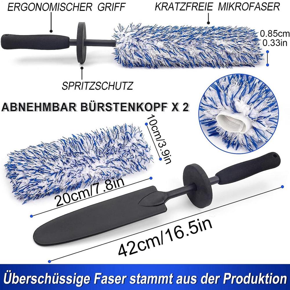 2pcs Wheel Cleaner Brush Wheel Rim Brush Car Tire Brush Microfiber Car Rim Cleaning Brush For Car Detailing Car Wash Brush Wheel
2pcs Wheel Cleaner Brush Wheel Rim Brush Car Tire Brush Microfiber Car Rim Cleaning Brush For Car Detailing Car Wash Brush Wheel