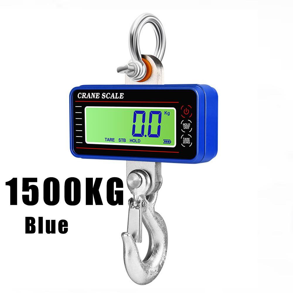 Digital Hanging Scale 1500kg Weigher Tools 1000KG Heavy Duty Crane Scales LCD Steel Industrial Auto Lock Hook Weighing Blance
Digital Hanging Scale 1500kg Weigher Tools 1000KG Heavy Duty Crane Scales LCD Steel Industrial Auto Lock Hook Weighing Blance
