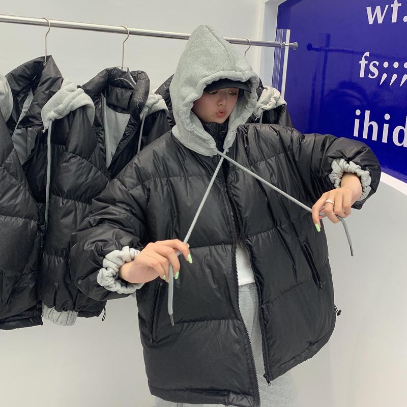 Белый утиный пуховый свитер, короткий пуховик, женская утолщенная теплая куртка с капюшоном, повседневная куртка для пары, большой размер one size fits all чёрный
Белый утиный пуховый свитер, короткий пуховик, женская утолщенная теплая куртка с капюшоном, повседневная куртка для пары, большой размер one size fits all чёрный