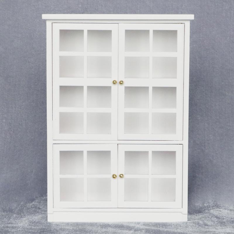 1:12 Dollhouse Miniature White Four-Door Display Cabinet
1:12 Dollhouse Miniature White Four-Door Display Cabinet