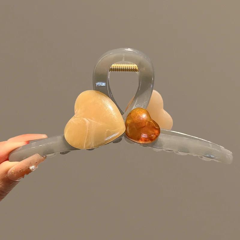 New Korean Hair Claw Clip Girls Sweet Heart Shape Hair Clips Large Size Clamps Claw Clip Crab Chic Hair Accessories Gift
New Korean Hair Claw Clip Girls Sweet Heart Shape Hair Clips Large Size Clamps Claw Clip Crab Chic Hair Accessories Gift
