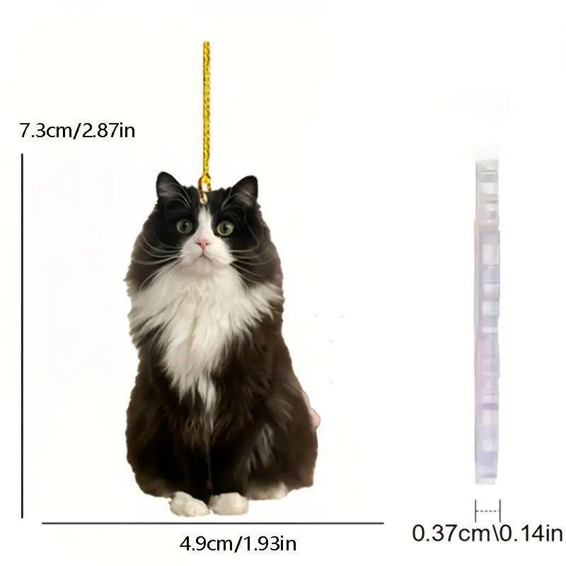 Whimsical Cat Black Acrylic Rearview Mirror Hanging Ornament For Car Enthusiasts 1
Whimsical Cat Black Acrylic Rearview Mirror Hanging Ornament For Car Enthusiasts 1