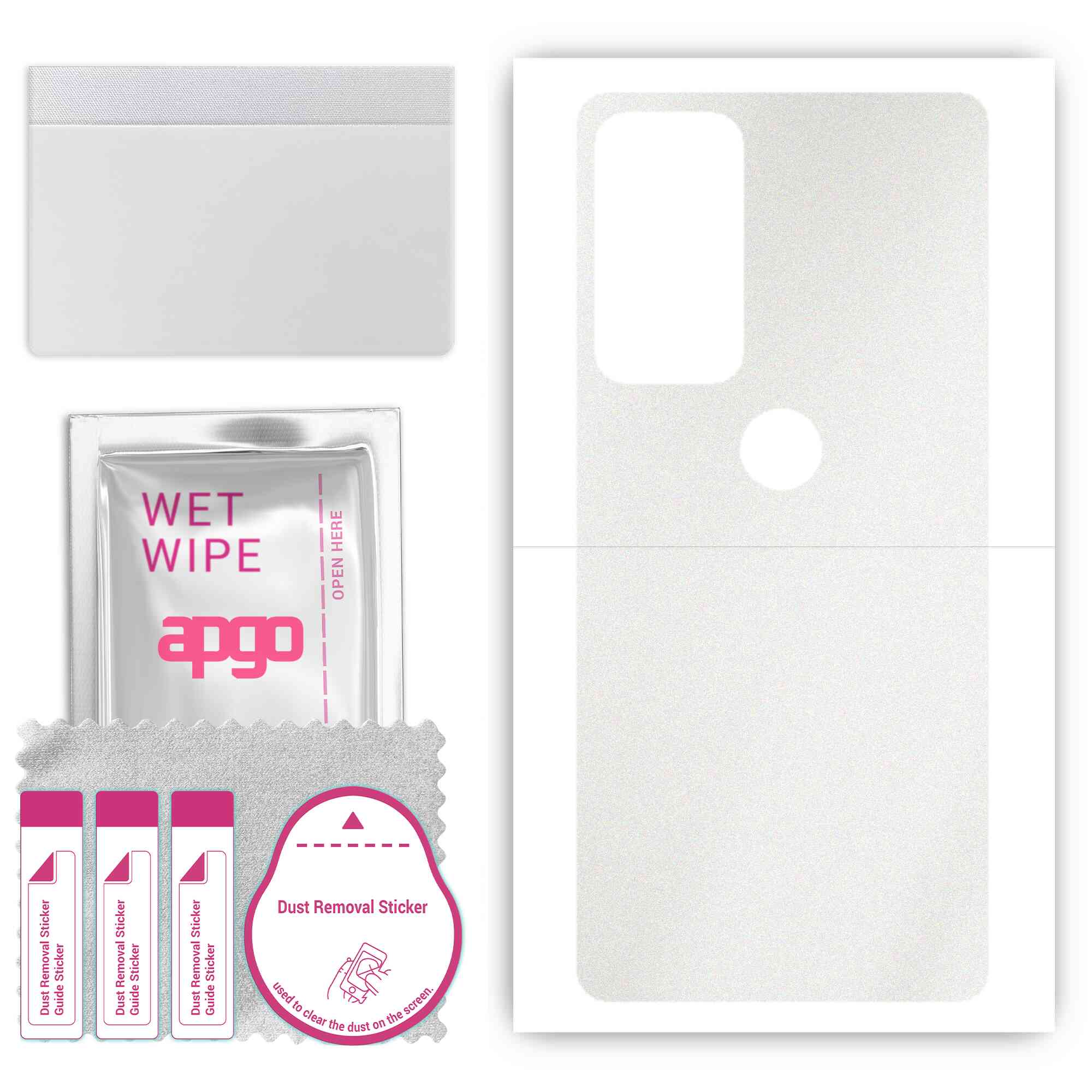 apgo Protective Skin Sticker for the back compatible with Motorola Edge 20, Wrap Film, Foil, Vinyl - Pattern Matte Transparent
apgo Protective Skin Sticker for the back compatible with Motorola Edge 20, Wrap Film, Foil, Vinyl - Pattern Matte Transparent