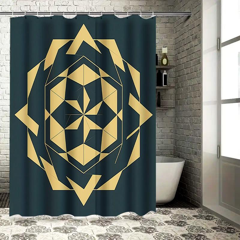 Gold Geometric Shower Curtain Bathroom Decor Home Decoration Waterproof Fabric Bath Rug Sets For Hotel Dark Navy Blue And Gold W60H190(CM)-1 Pcs
Gold Geometric Shower Curtain Bathroom Decor Home Decoration Waterproof Fabric Bath Rug Sets For Hotel Dark Navy Blue And Gold W60H190(CM)-1 Pcs