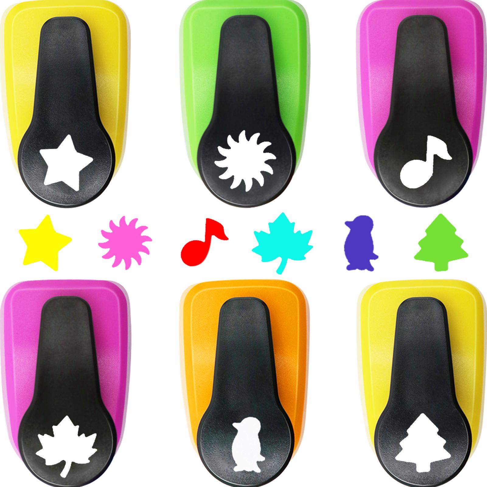 6 Paper cutter single Hole craft puncher 16mm kids Set Kit Leaf tree Star shapes paper crafts cardmaking scrapbooking 1
6 Paper cutter single Hole craft puncher 16mm kids Set Kit Leaf tree Star shapes paper crafts cardmaking scrapbooking 1