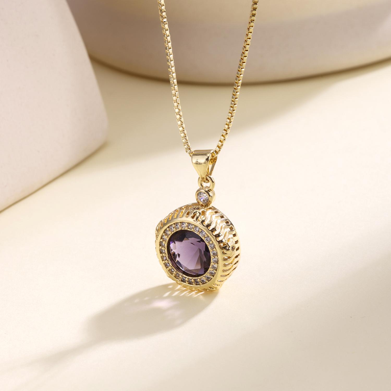 Nidin New Retro Round Shape Pendant Necklace Vintage Pave Shiny Crystal Zircon Elegant Victorian Style Jewelry For Women Girls фиолетовый
Nidin New Retro Round Shape Pendant Necklace Vintage Pave Shiny Crystal Zircon Elegant Victorian Style Jewelry For Women Girls фиолетовый