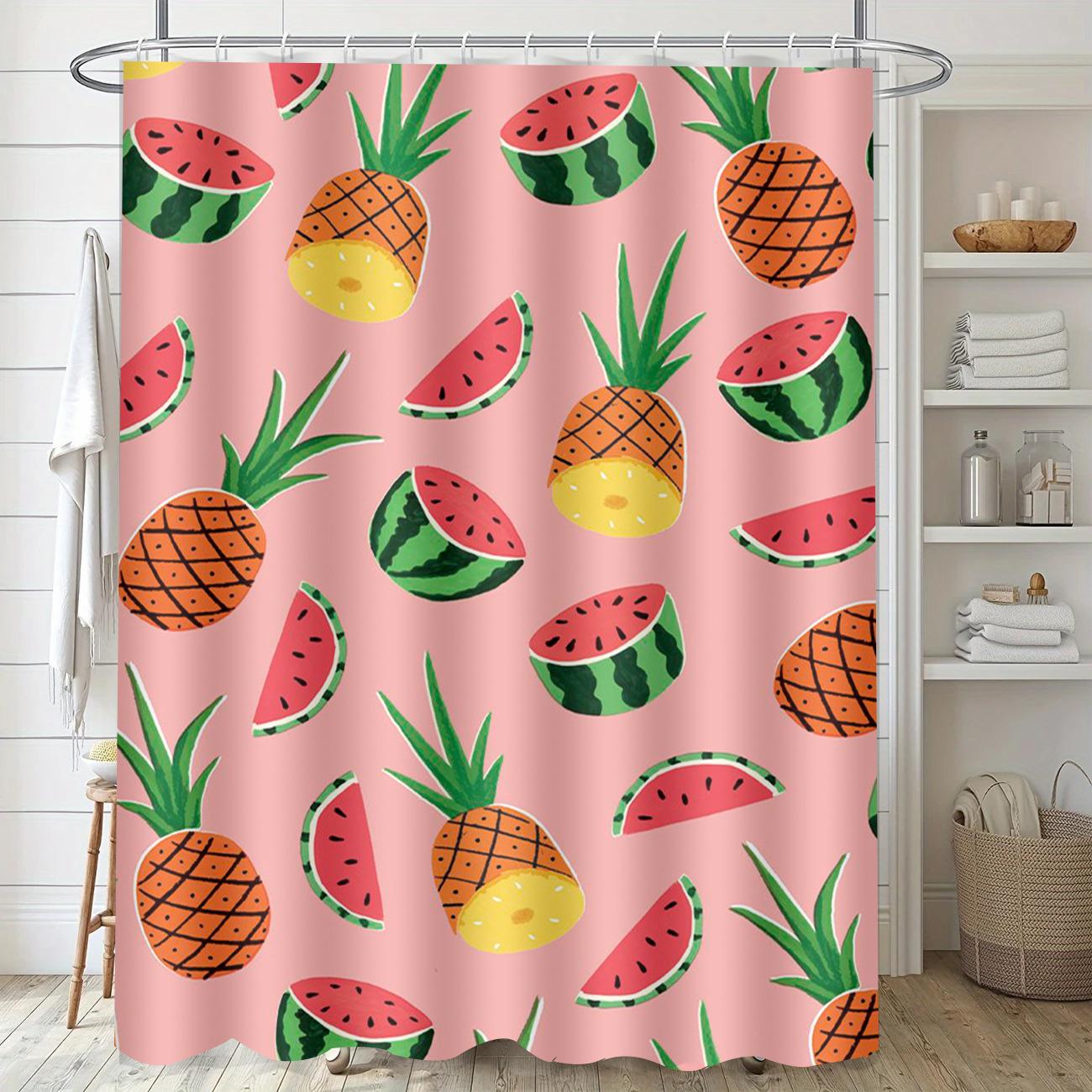 Cute Duck Fruit Washable Dirt-Resistant Shower Curtain Shower Head Waterproof Polyester Bath Curtain For Home Decor Accessories W60H190(CM)-1 Pcs
Cute Duck Fruit Washable Dirt-Resistant Shower Curtain Shower Head Waterproof Polyester Bath Curtain For Home Decor Accessories W60H190(CM)-1 Pcs
