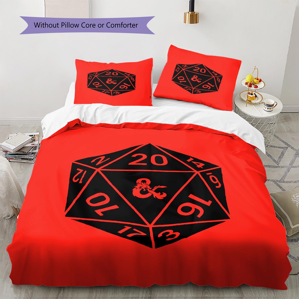 D&D Dungeon and Dragons Pattern Bedding,Quilt Set Quilt Cover Pillowcase Home Birthday Gift (1 * duvet cover + 2 * pillowcase, without core) 155x200cm
D&D Dungeon and Dragons Pattern Bedding,Quilt Set Quilt Cover Pillowcase Home Birthday Gift (1 * duvet cover + 2 * pillowcase, without core) 155x200cm
