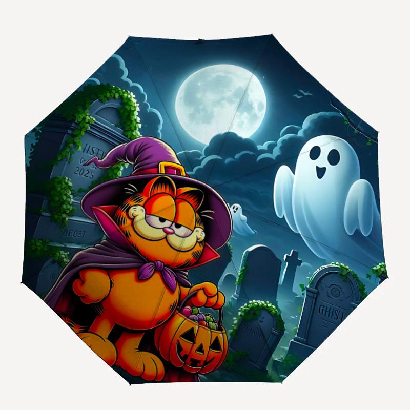 1pc Halloween Garfield Automatic Umbrella Durable Iron Frame & Plastic Handle, Gift for Men & Women, Sturdy Construction,Playful Design yy250826206
1pc Halloween Garfield Automatic Umbrella Durable Iron Frame & Plastic Handle, Gift for Men & Women, Sturdy Construction,Playful Design yy250826206