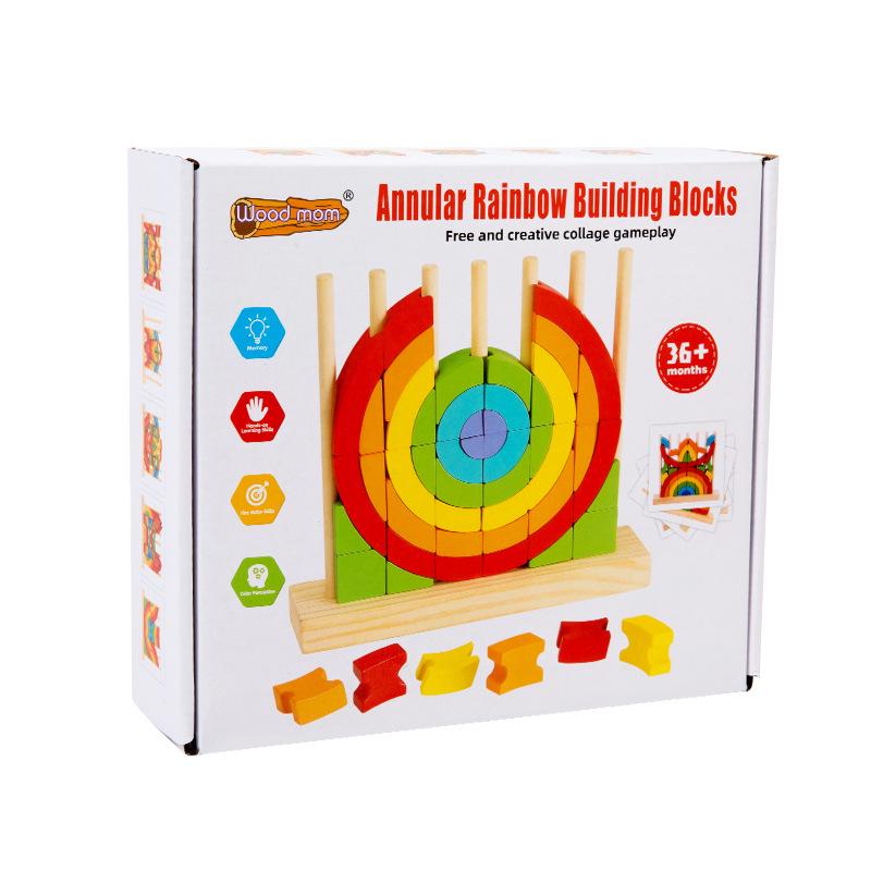 Wooden Rainbow Stacking Blocks - Educational Geometric Toy for Children s Creative Learning and Early Development
Wooden Rainbow Stacking Blocks - Educational Geometric Toy for Children s Creative Learning and Early Development