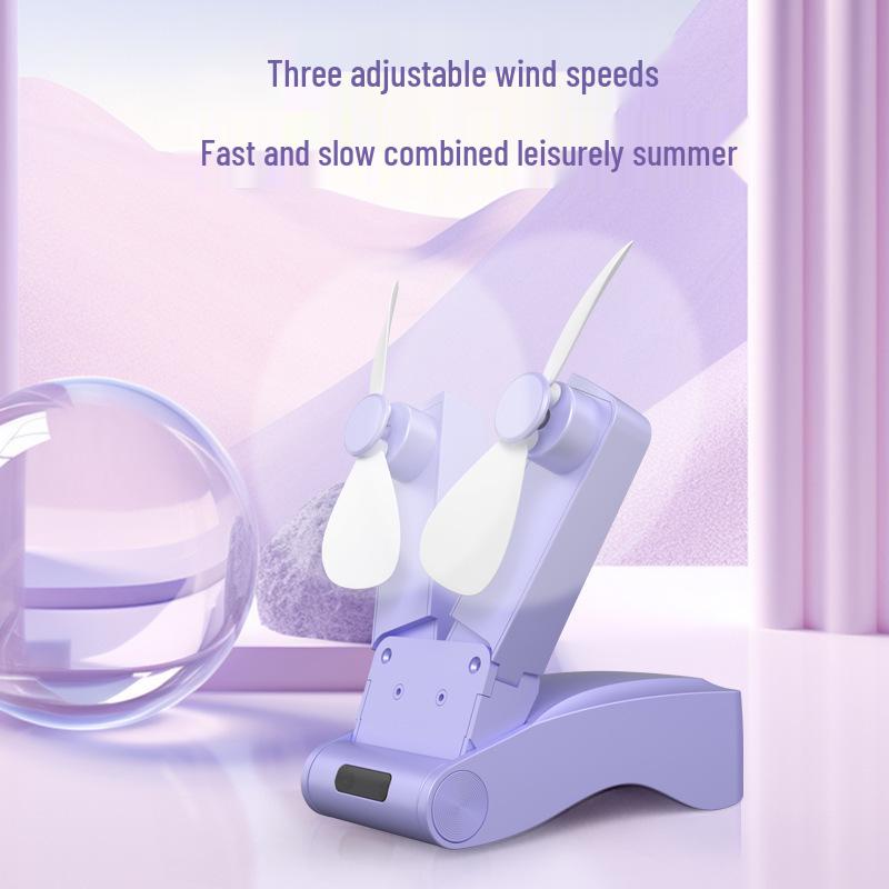 Rechargeable Dual-Head Portable Fan - Foldable, Handheld, Pocket-Sized for Outdoor Use 105*45*40 cm лаванды фиолетового
Rechargeable Dual-Head Portable Fan - Foldable, Handheld, Pocket-Sized for Outdoor Use 105*45*40 cm лаванды фиолетового