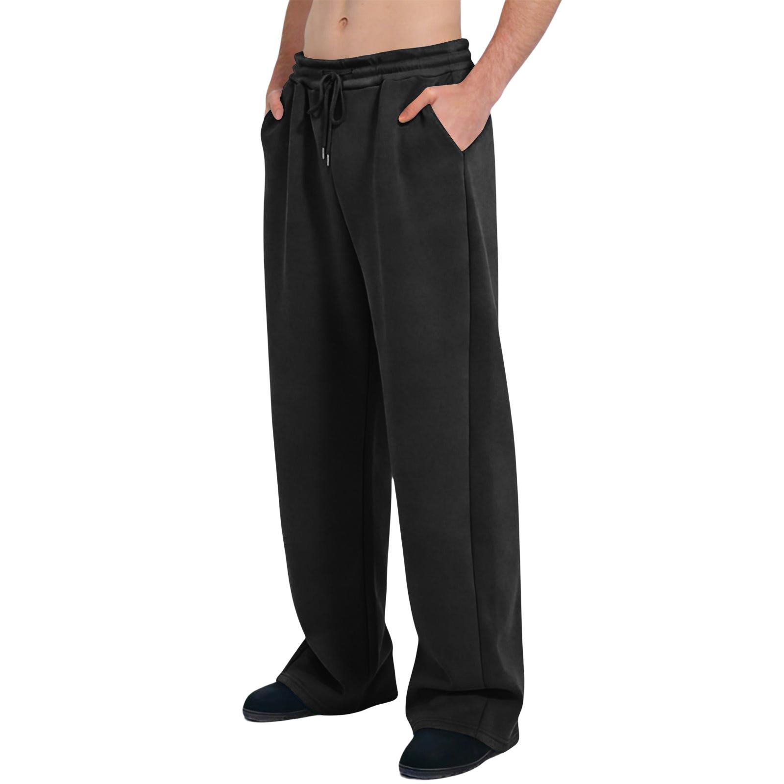 Men Loose Fit Drawstring Waist Sweatpants with Pockets Casual Straight Leg Lounge Trousers for Everyday Wear L чёрный
Men Loose Fit Drawstring Waist Sweatpants with Pockets Casual Straight Leg Lounge Trousers for Everyday Wear L чёрный