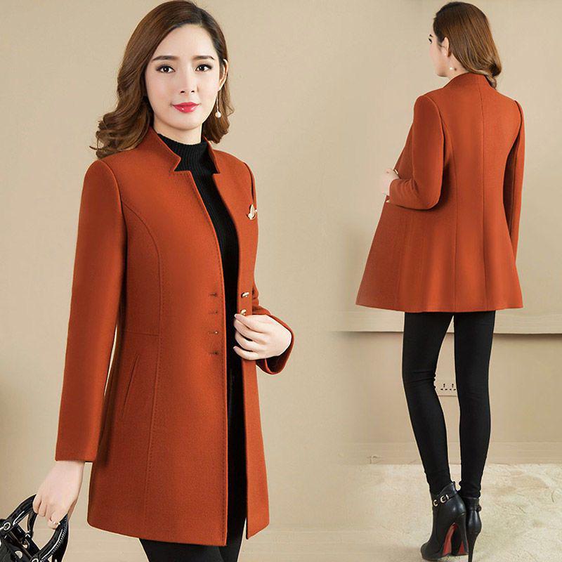 Women s Mid-Length Woolen Coat with Slim Fit and Short Stand Collar for Autumn/Winter XL
Women s Mid-Length Woolen Coat with Slim Fit and Short Stand Collar for Autumn/Winter XL