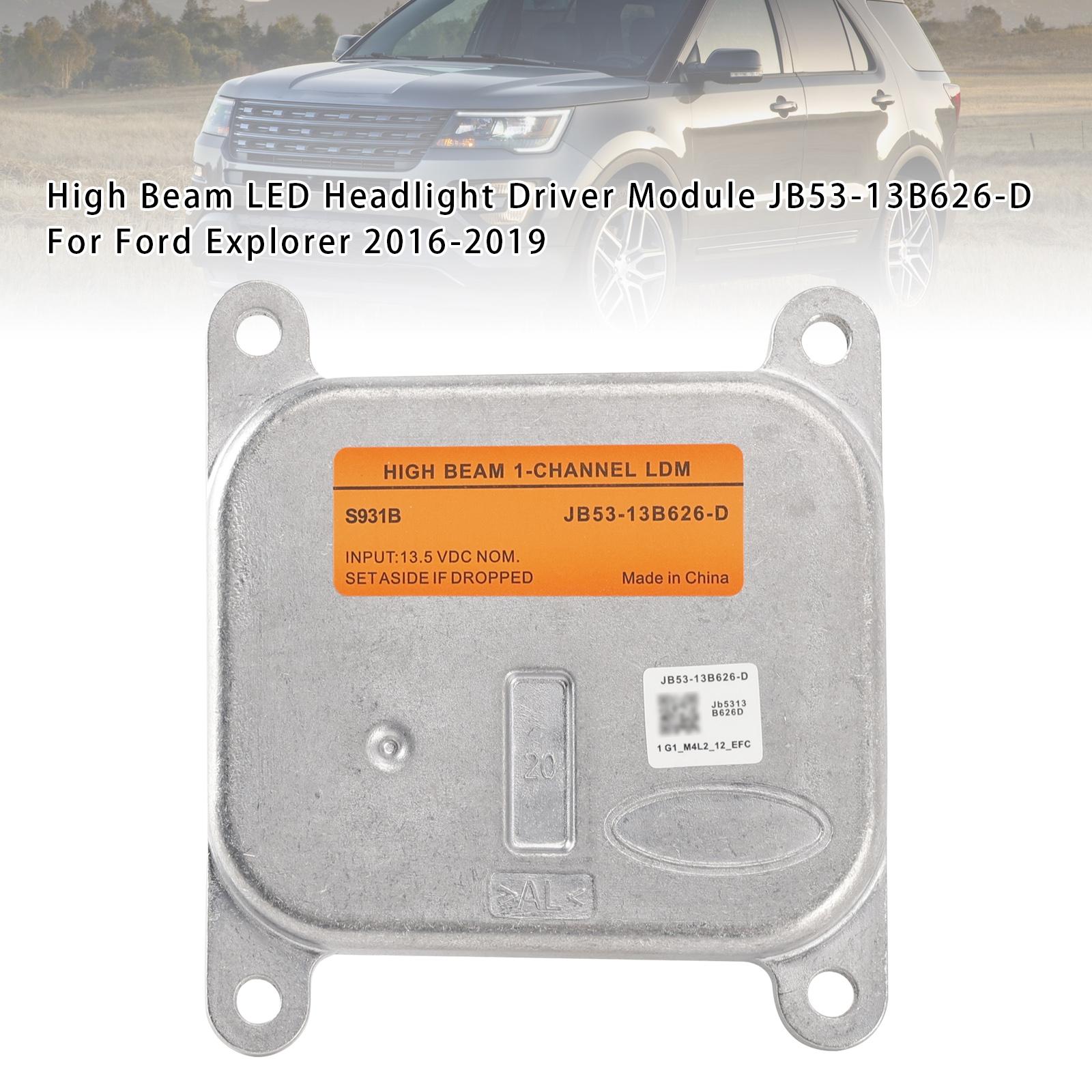 Модуль драйвера светодиодной фары дальнего света JB53-13B626-D для Ford Explorer 2016-2019
Модуль драйвера светодиодной фары дальнего света JB53-13B626-D для Ford Explorer 2016-2019