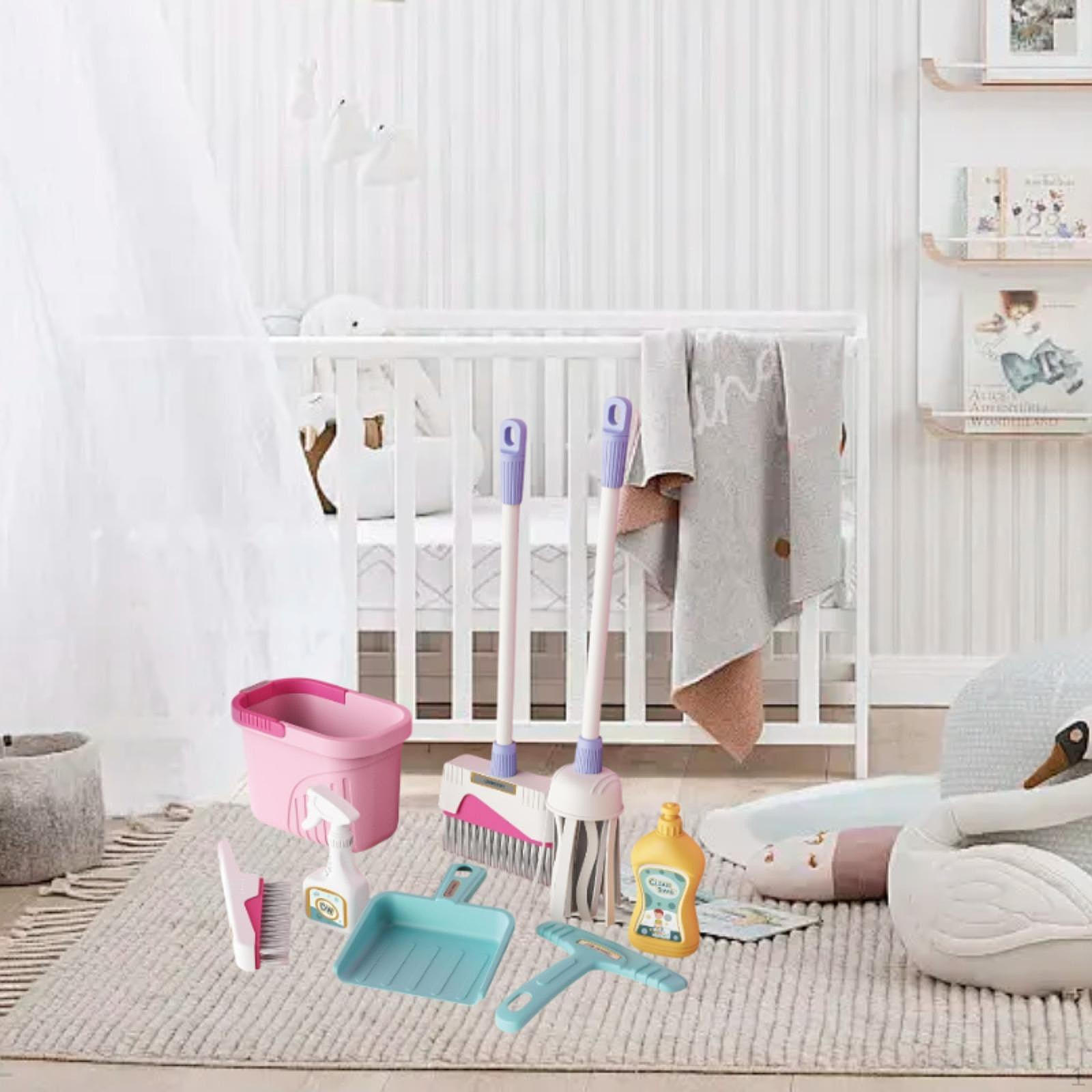 Детский игровой набор для уборки с метлой и шваброй для интерактивного развлечения Pink bucket
Детский игровой набор для уборки с метлой и шваброй для интерактивного развлечения Pink bucket