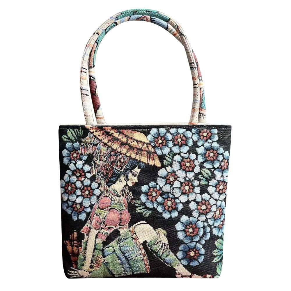 Large capacity Embroidery Tote Bags Embroidery Underarm Handbag Simple Women Shopping Bag Type F
Large capacity Embroidery Tote Bags Embroidery Underarm Handbag Simple Women Shopping Bag Type F