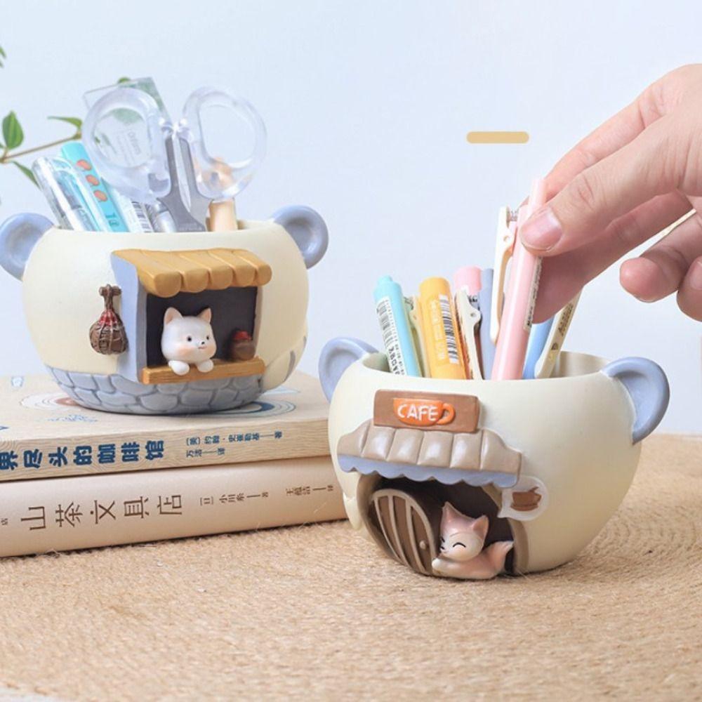 Pen Container Succulent Planter Decorative Ornament Animal Figurine Plant Pot Resin Flower Pot Fox
Pen Container Succulent Planter Decorative Ornament Animal Figurine Plant Pot Resin Flower Pot Fox