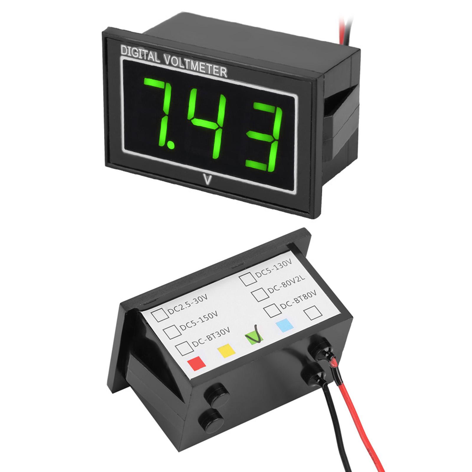 1pc Digital 0.56 LED Display Waterproof Voltmeter DC Voltage Meter Panel (2.5 30V, Green) зелений
1pc Digital 0.56 LED Display Waterproof Voltmeter DC Voltage Meter Panel (2.5 30V, Green) зелений