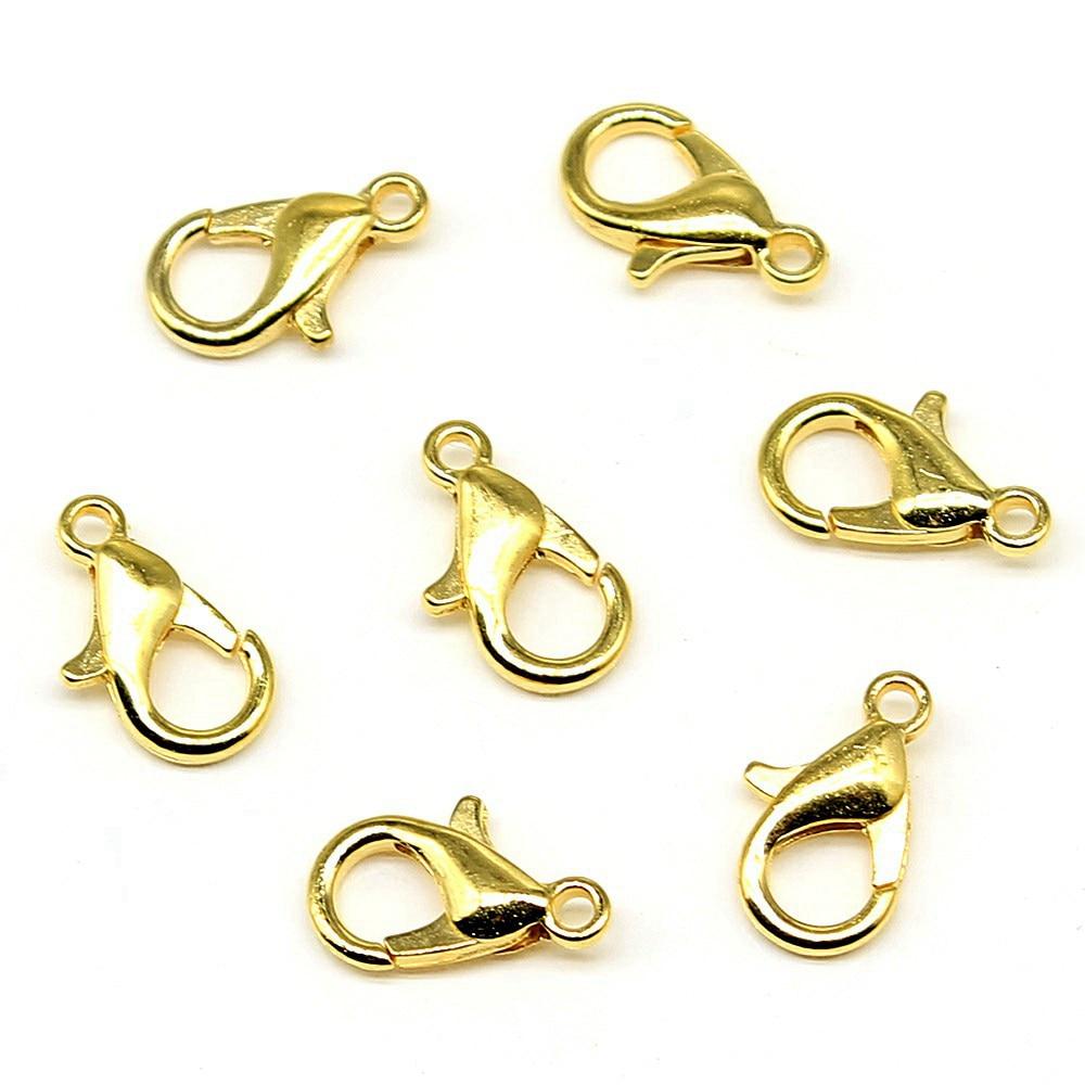 50шт застежка-карабин ювелирные изделия аксессуары золотой цвет сплав 12мм 
50шт застежка-карабин ювелирные изделия аксессуары золотой цвет сплав 12мм