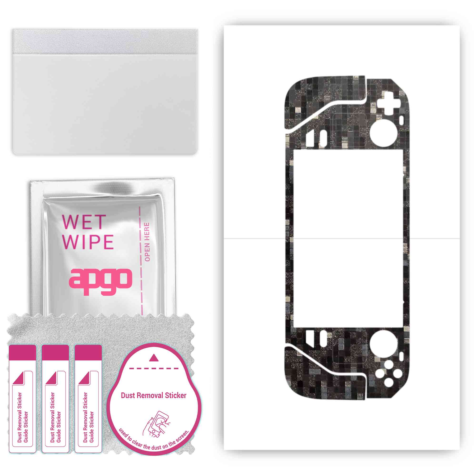 Apgo Protective Skin Sticker для задньої панелі, сумісний із Steam Deck, Wrap Film, Foil, Vinyl - Pattern Carbon Black Pixel
Apgo Protective Skin Sticker для задньої панелі, сумісний із Steam Deck, Wrap Film, Foil, Vinyl - Pattern Carbon Black Pixel