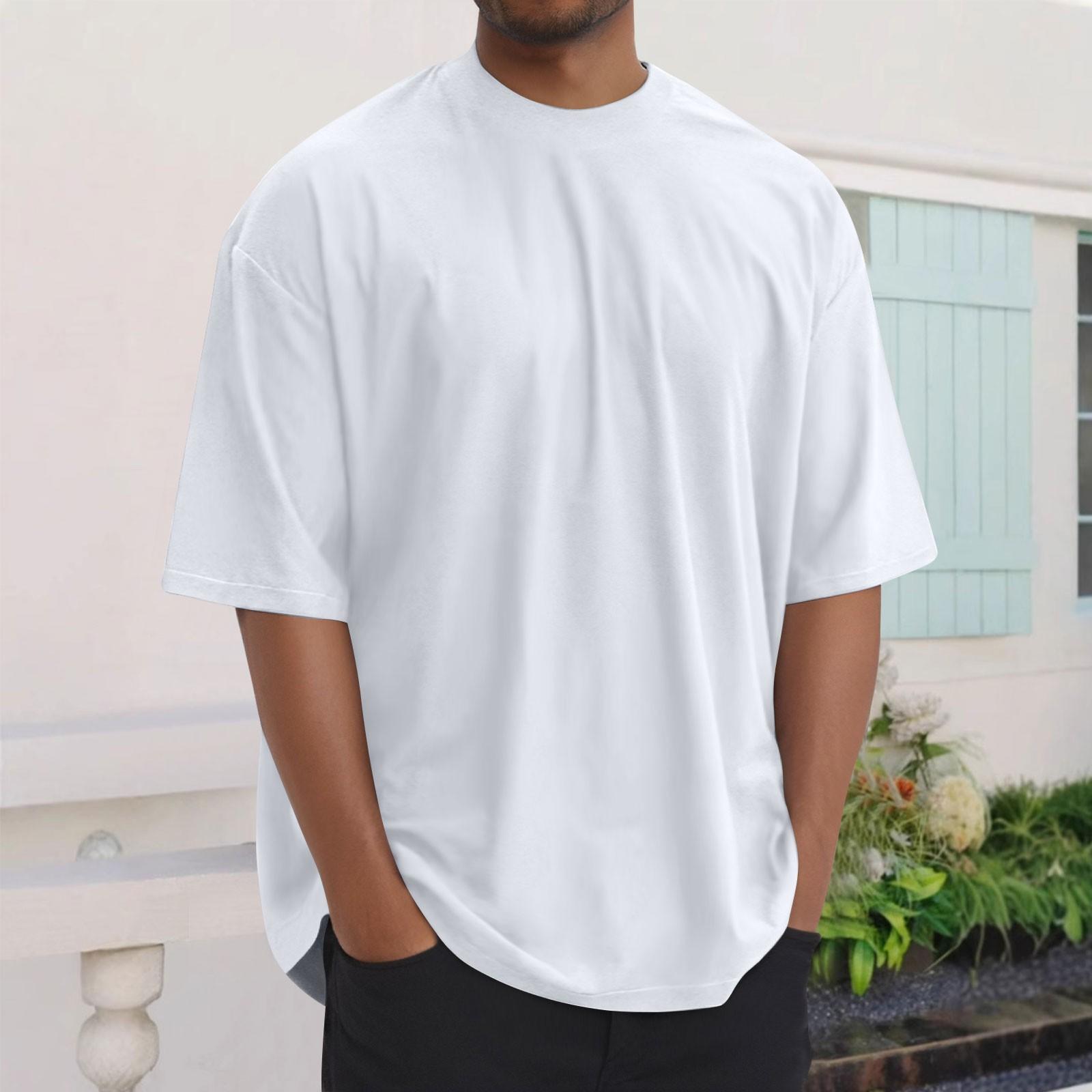 Summer Men s Fashion Loose Round Neck Color All- Short-sleeved T-shirt XXXXXL білий
Summer Men s Fashion Loose Round Neck Color All- Short-sleeved T-shirt XXXXXL білий