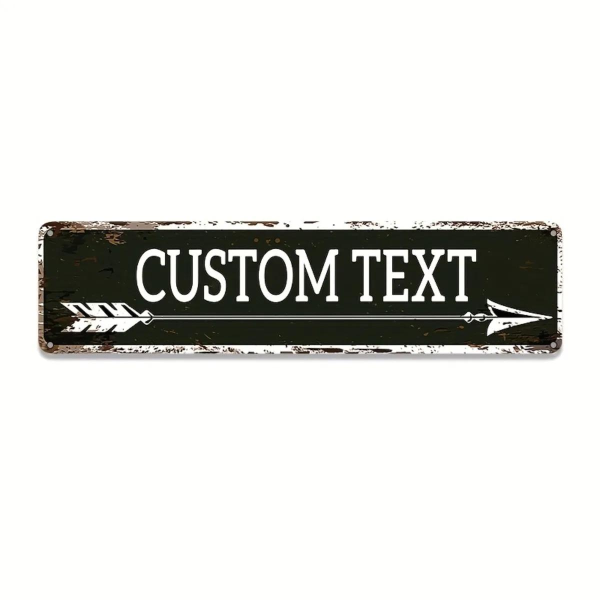 Personalized Aluminum Metal Sign Custom 40x10cm Waterproof Home Bar Living Room Patio Holiday Wall Decor чорний
Personalized Aluminum Metal Sign Custom 40x10cm Waterproof Home Bar Living Room Patio Holiday Wall Decor чорний