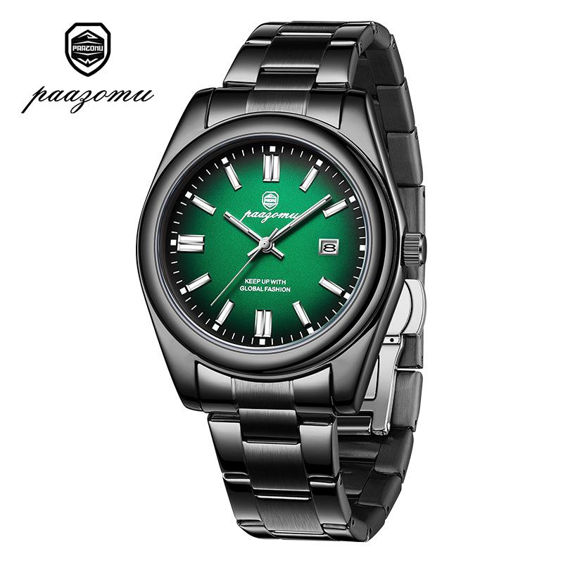 Fashion Quartz Man Clock Waterproof Luminous Date Stainless Steel Watches For Men Luxury Business Men Wristwatch зелений/чорний
Fashion Quartz Man Clock Waterproof Luminous Date Stainless Steel Watches For Men Luxury Business Men Wristwatch зелений/чорний