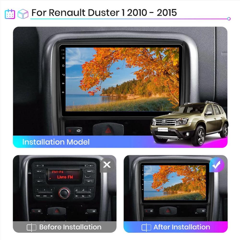 9-дюймовый автомобильный радиоприемник с ОС Android, мультимедийный видеостереоплеер, навигация, GPS, беспроводной CarPlay, Wi-Fi для Renault Duster 1 2010-2015 9 -1+32 
9-дюймовый автомобильный радиоприемник с ОС Android, мультимедийный видеостереоплеер, навигация, GPS, беспроводной CarPlay, Wi-Fi для Renault Duster 1 2010-2015 9 -1+32