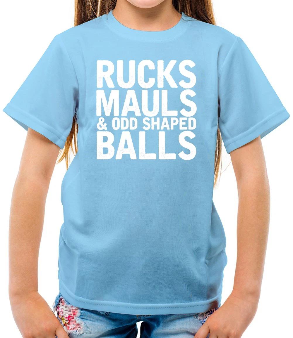 Ruck, Mauls Odd Shaped Balls - Kids T-Shirt - Rugby League Union England Nations 100
Ruck, Mauls Odd Shaped Balls - Kids T-Shirt - Rugby League Union England Nations 100