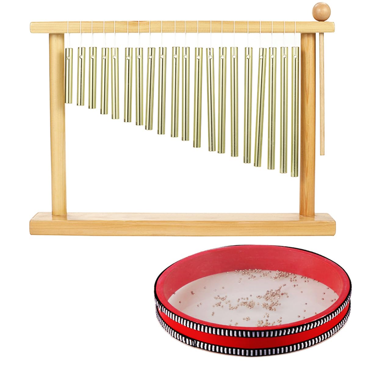 SALUDABLE Ocean Drum, 25cm Wind Chime, 20 Notes, Musical Instrument, Wave Sounds, Sound Effects, Educational
SALUDABLE Ocean Drum, 25cm Wind Chime, 20 Notes, Musical Instrument, Wave Sounds, Sound Effects, Educational