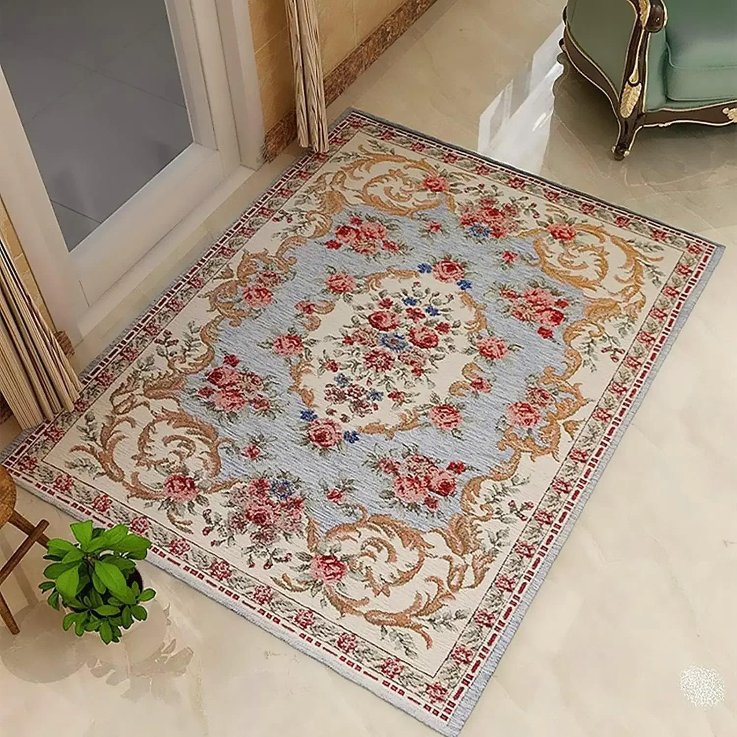 Vintage Rural Rose Flower Carpet Rose Anti-skid Mat Modern Living Room Decoration Washroom Floor Mat Rugs for Bedroom 40X60cm
Vintage Rural Rose Flower Carpet Rose Anti-skid Mat Modern Living Room Decoration Washroom Floor Mat Rugs for Bedroom 40X60cm