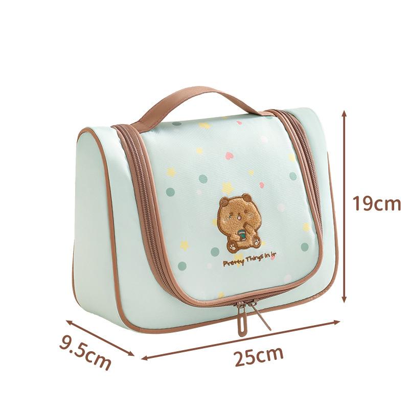Cartoon Embroidery Cosmetic Bag With Separate Compartments Hanging Travel Toiletry Bag Large Capacity Portable Makeup Organizer зелений
Cartoon Embroidery Cosmetic Bag With Separate Compartments Hanging Travel Toiletry Bag Large Capacity Portable Makeup Organizer зелений