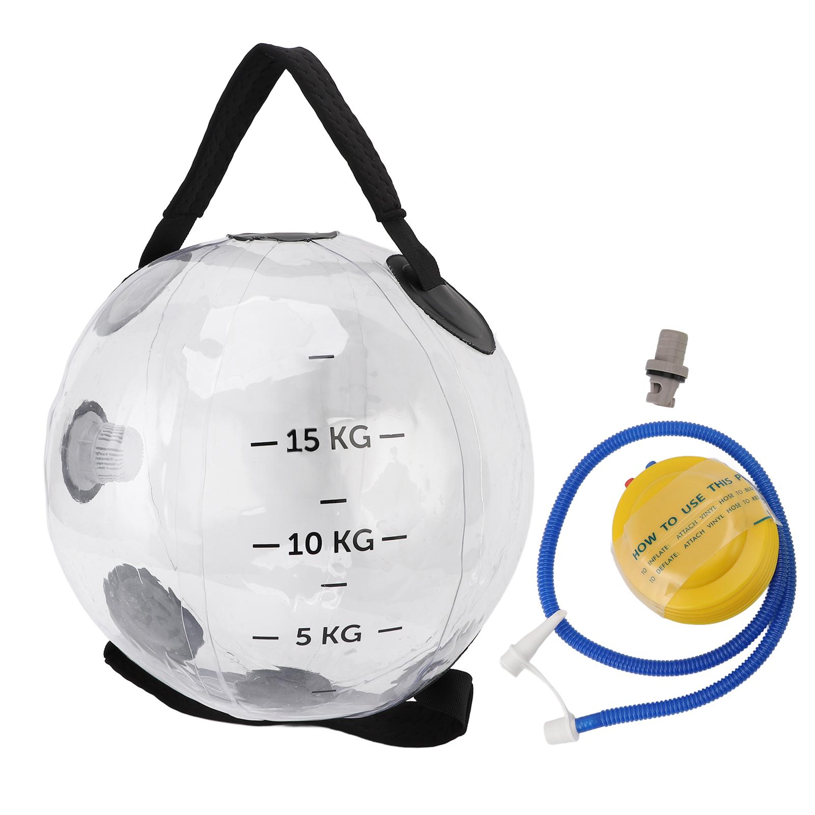 Water Weights Water Bag 20kg Capacity Transparent Adjustable Weight Elastic PVC Water Training Bag
Water Weights Water Bag 20kg Capacity Transparent Adjustable Weight Elastic PVC Water Training Bag