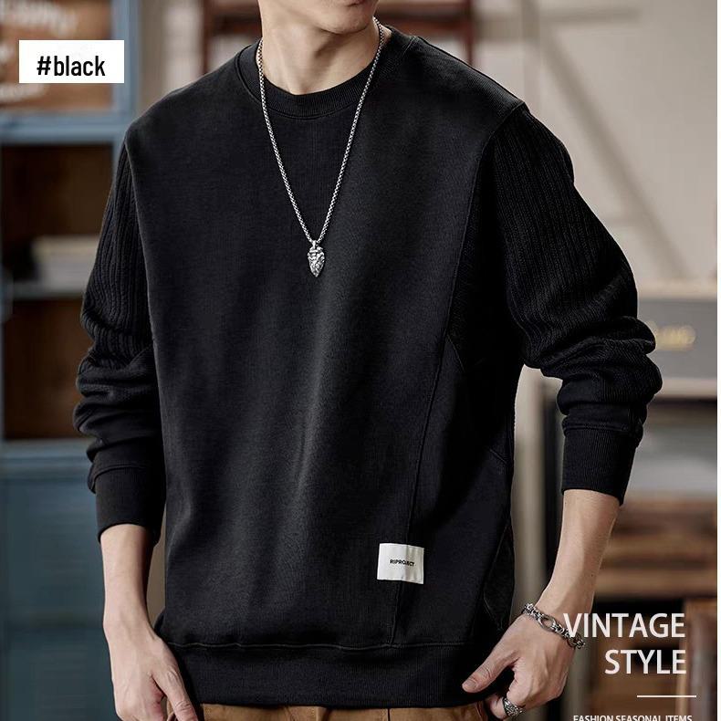 Стильный мужской свитер в стиле Харадзюку: Свободный, красивый круглый вырез на весну и осень L чёрный
Стильный мужской свитер в стиле Харадзюку: Свободный, красивый круглый вырез на весну и осень L чёрный