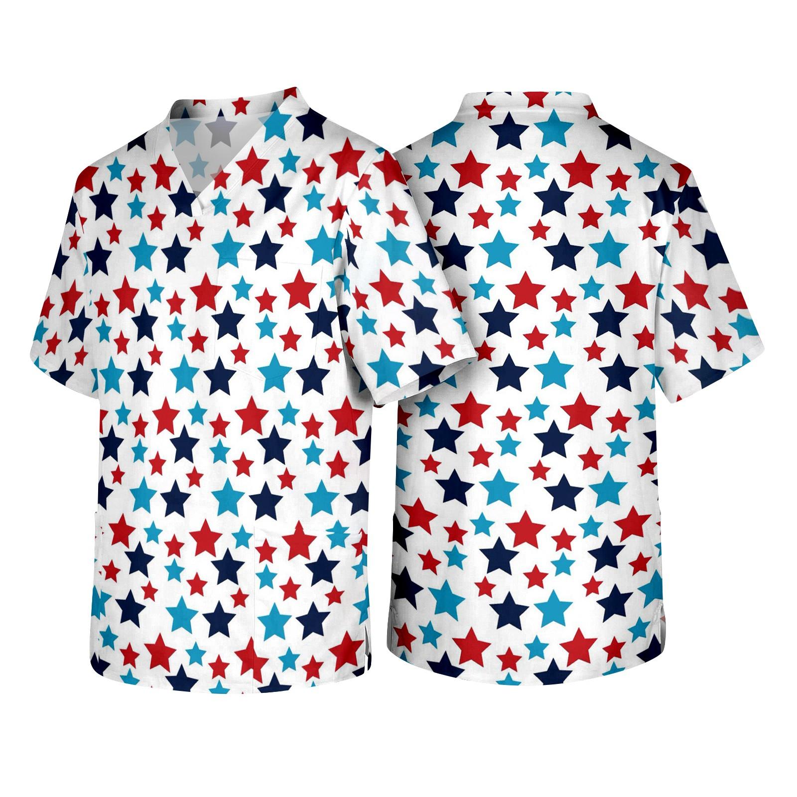 Men s V Neck Short Sleeve Medical Scrub Top with Front Pocket American Flag Print Durable Fabric Comfortable Fit XL
Men s V Neck Short Sleeve Medical Scrub Top with Front Pocket American Flag Print Durable Fabric Comfortable Fit XL