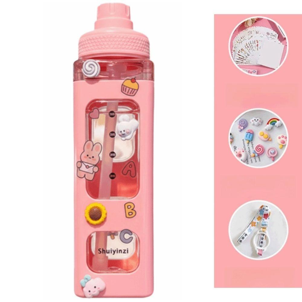 Durable 700ml Water Bottle PP Leakproof Portable Water Bottle With Strap With Stickers Water Bottle With Straw Gym Use 700 milliliters розовый
Durable 700ml Water Bottle PP Leakproof Portable Water Bottle With Strap With Stickers Water Bottle With Straw Gym Use 700 milliliters розовый