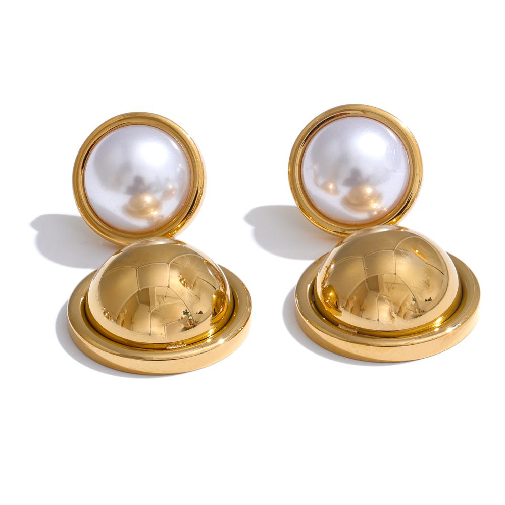 Yhpup Fashion Temperament Simulated Pearl Round Daily Drop Earrings Women Stainless Steel Fashion Versatile Charm Jewelry Bijoux
Yhpup Fashion Temperament Simulated Pearl Round Daily Drop Earrings Women Stainless Steel Fashion Versatile Charm Jewelry Bijoux