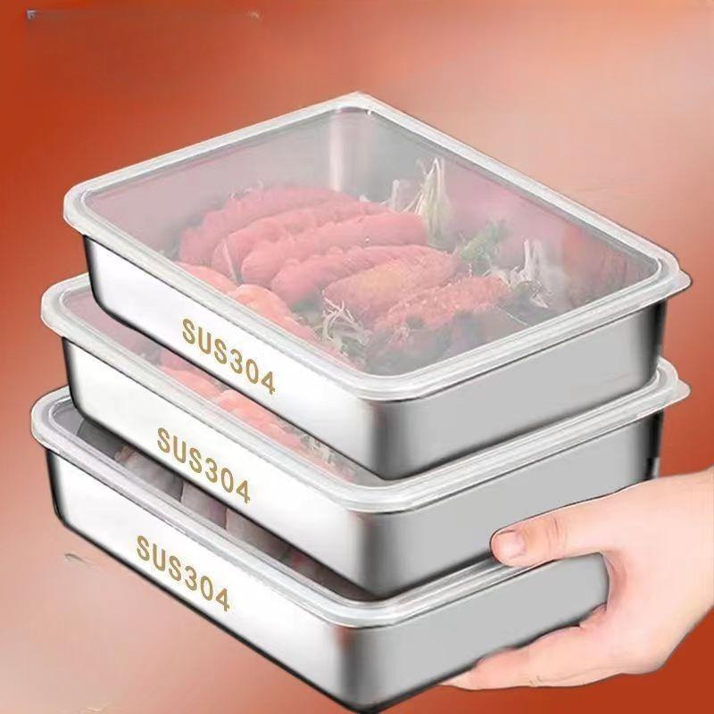 Подносы для хранения продуктов из нержавеющей стали, прямоугольная тарелка для сосисок, лапши и фруктов с крышкой, органайзеры для домашней кухни, контейнер для еды 1pcs-with cover
Подносы для хранения продуктов из нержавеющей стали, прямоугольная тарелка для сосисок, лапши и фруктов с крышкой, органайзеры для домашней кухни, контейнер для еды 1pcs-with cover