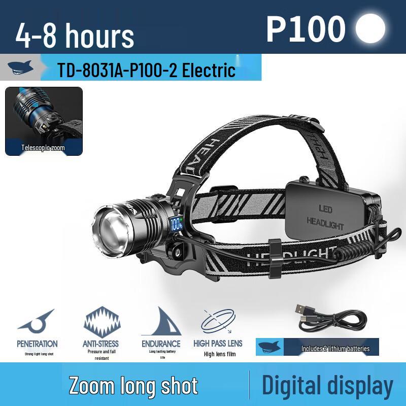 Smiling Shark TD-8031A-P100 Outdoor Headlamp
Smiling Shark TD-8031A-P100 Outdoor Headlamp