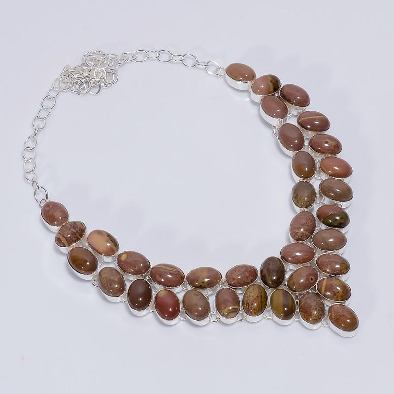Fabulous Top Grade Qualite 100% Natural Cherry Creek Jasper Oval Shape Ethnic Style Handmade Jewelry 925 Steling Silver Necklace 19 WSJ5132 срібний
Fabulous Top Grade Qualite 100% Natural Cherry Creek Jasper Oval Shape Ethnic Style Handmade Jewelry 925 Steling Silver Necklace 19 WSJ5132 срібний