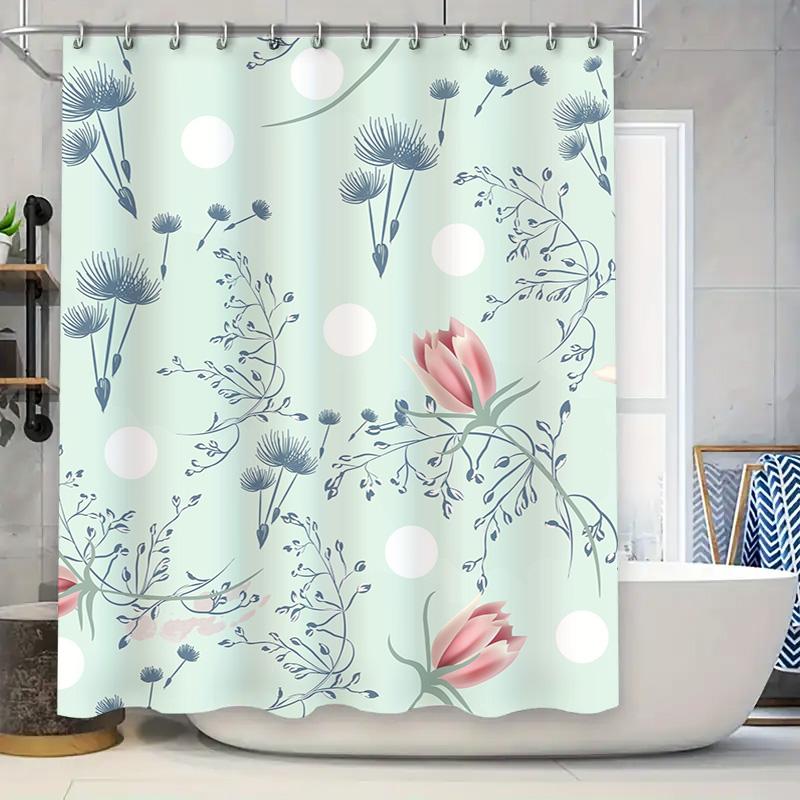 Modern Bathroom Curtain With Floral Design Suitable For A Shower Door Or Window, Easy Maintenance And Durability Perfect Additio W60H190(CM)-1 Pcs
Modern Bathroom Curtain With Floral Design Suitable For A Shower Door Or Window, Easy Maintenance And Durability Perfect Additio W60H190(CM)-1 Pcs