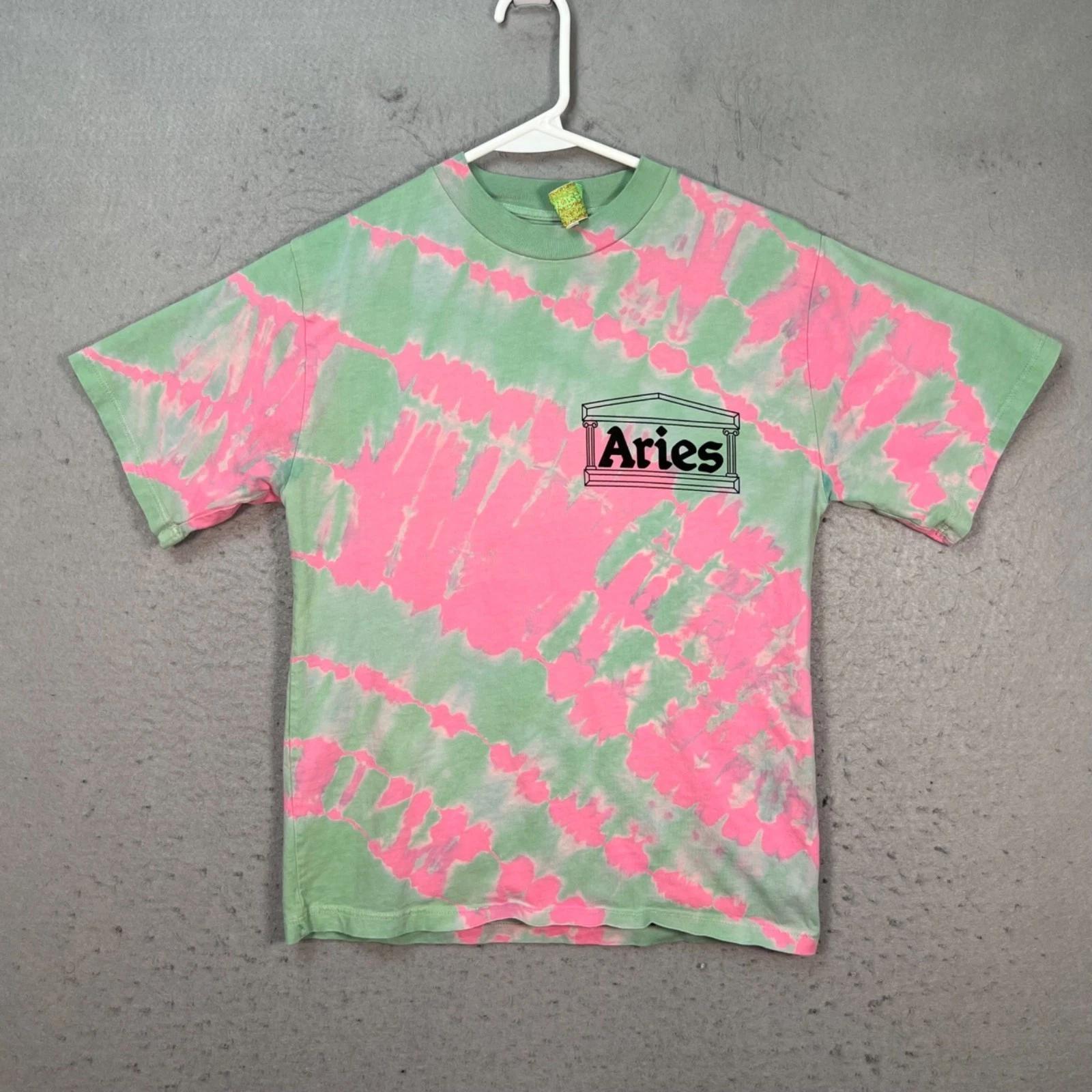 Aries Mens Size XXS Tie-Dye T-Shirt Pink & Green Graphic Short Sleeve 3XL
Aries Mens Size XXS Tie-Dye T-Shirt Pink & Green Graphic Short Sleeve 3XL
