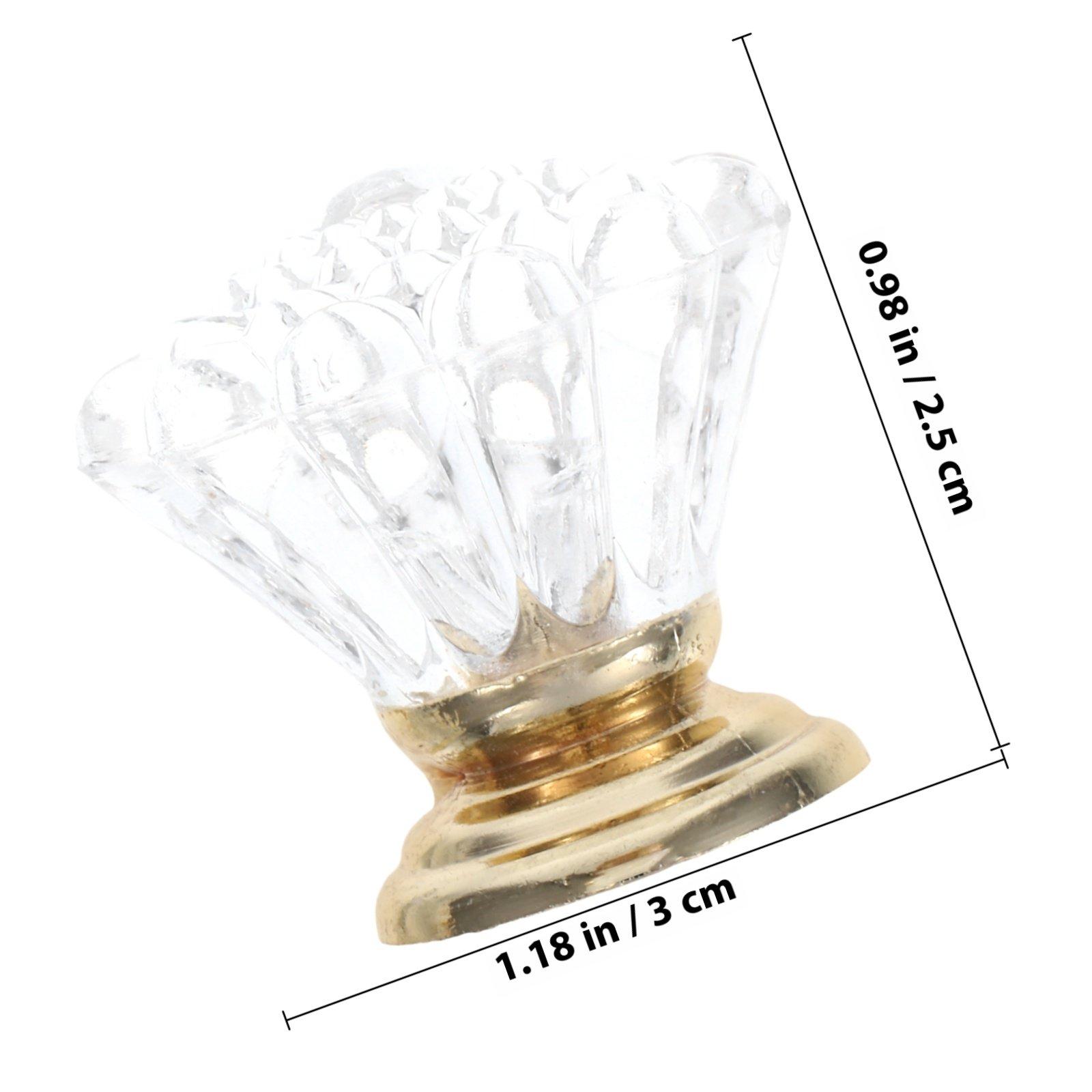 10Pcs Clear Glass Drawer Pulls Crystal Acrylic Knobs for Cabinet Doors Dresser Hardware Single Hole Easy Install Home Renovation золотистий
10Pcs Clear Glass Drawer Pulls Crystal Acrylic Knobs for Cabinet Doors Dresser Hardware Single Hole Easy Install Home Renovation золотистий